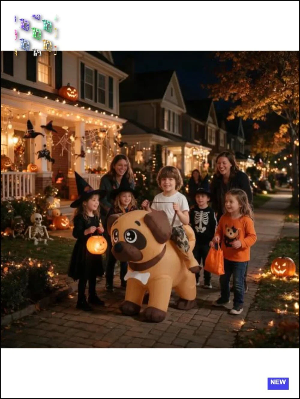 Kids Inflatable Dog Costume Halloween Blow Up Cosplay Boys Girls